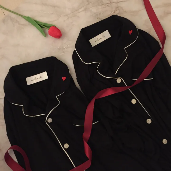 ❤️오늘출발❤️친환경 안심원단 커플잠옷 백화점 수면 파자마 선물 상세 이미지 35