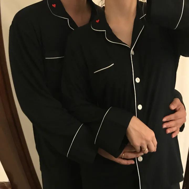 ❤️오늘출발❤️친환경 안심원단 커플잠옷 백화점 수면 파자마 선물 상세 이미지 6