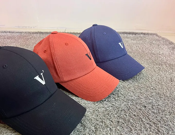 [묶음할인]심플 V 데일리 로고 깊이감깊은 대두 볼캡 연예인 모자 6color 상세 이미지 18