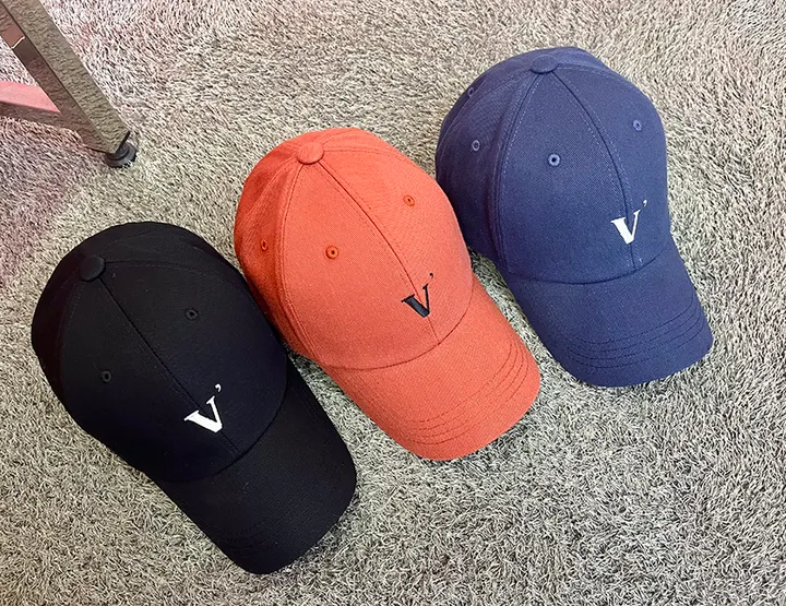 [묶음할인]심플 V 데일리 로고 깊이감깊은 대두 볼캡 연예인 모자 6color 상세 이미지 17