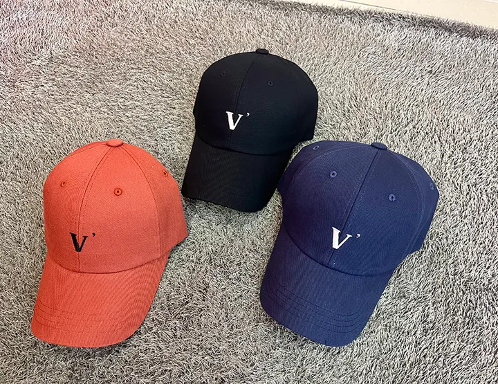 [묶음할인]심플 V 데일리 로고 깊이감깊은 대두 볼캡 연예인 모자 6color 상세 이미지 21