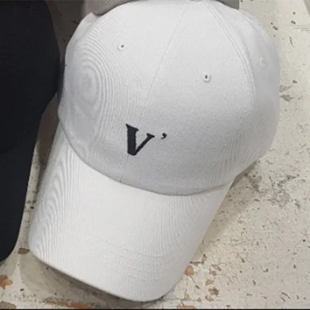 [묶음할인]심플 V 데일리 로고 깊이감깊은 대두 볼캡 연예인 모자 6color 상세 이미지 24