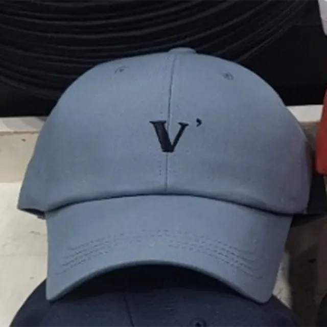 [묶음할인]심플 V 데일리 로고 깊이감깊은 대두 볼캡 연예인 모자 6color 상세 이미지 26