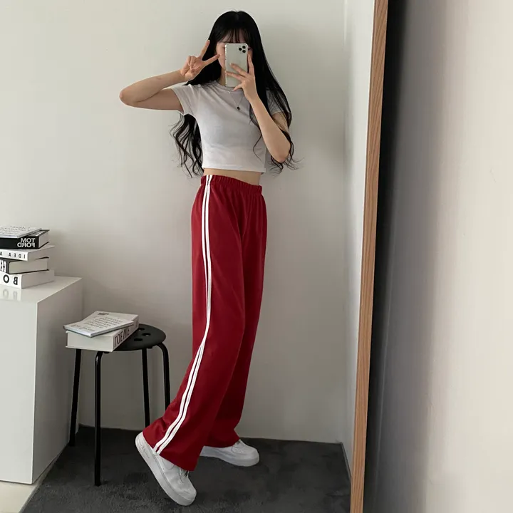 [데일리/묶음할인] 하이웨스트 두줄 트레이닝 팬츠 6color 상세 이미지 23