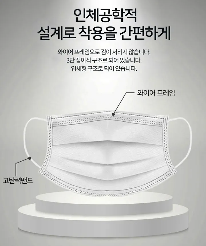 [소형,중형,대형,특대형/당일출고] 3중구조 MB필터 일회용마스크 / 덴탈마스크 상세 이미지 6