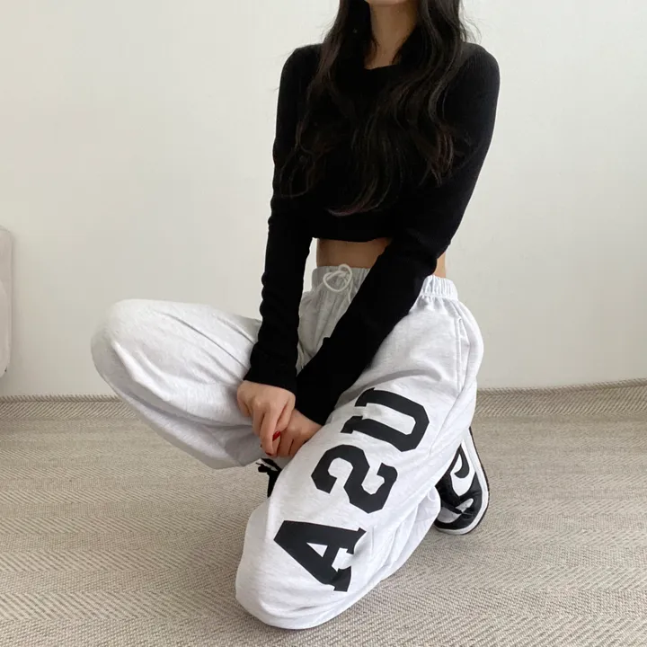 [힙해!!/묶음 할인] USA 레터링 트레이닝 조거팬츠 4color 상세 이미지 23