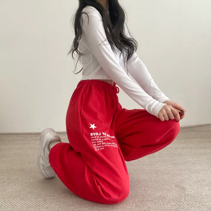 [힙해!!/묶음 할인] USA 레터링 트레이닝 조거팬츠 4color 상세 이미지 15