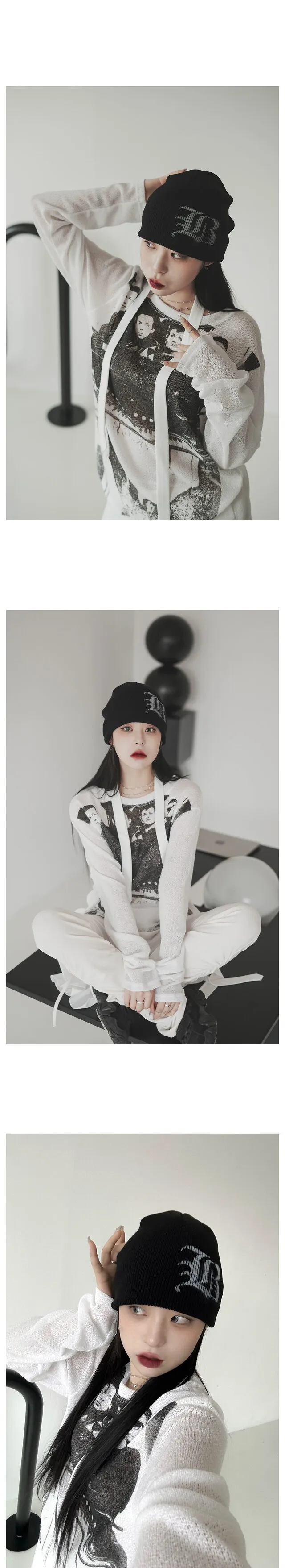 레터링 히핑 비니 상세 이미지 3