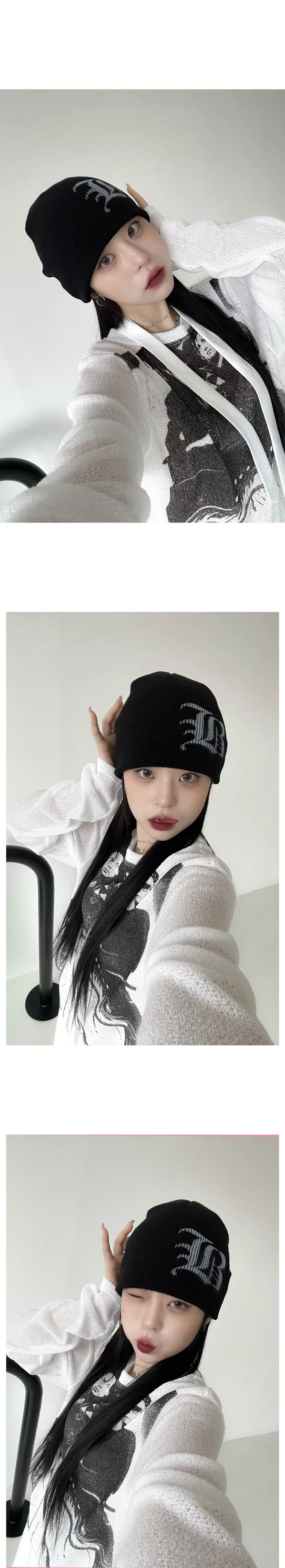 레터링 히핑 비니 상세 이미지 1