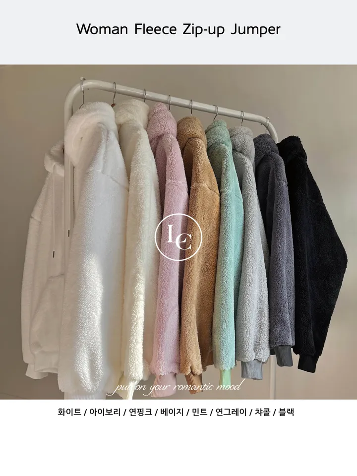 🚀당일출고/털빠짐X/누적3000장/인기재주문] 오버핏 플리스 후드 집업 점퍼 후리스 (8color)🚀당일출고🚀 상세 이미지 1