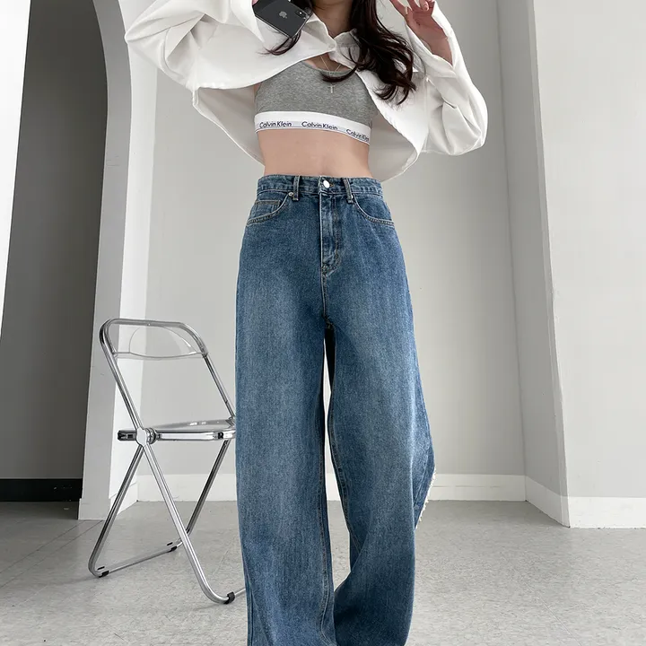 [~3XL] 테슬라 라인 와이드 데님 팬츠 상세 이미지 11