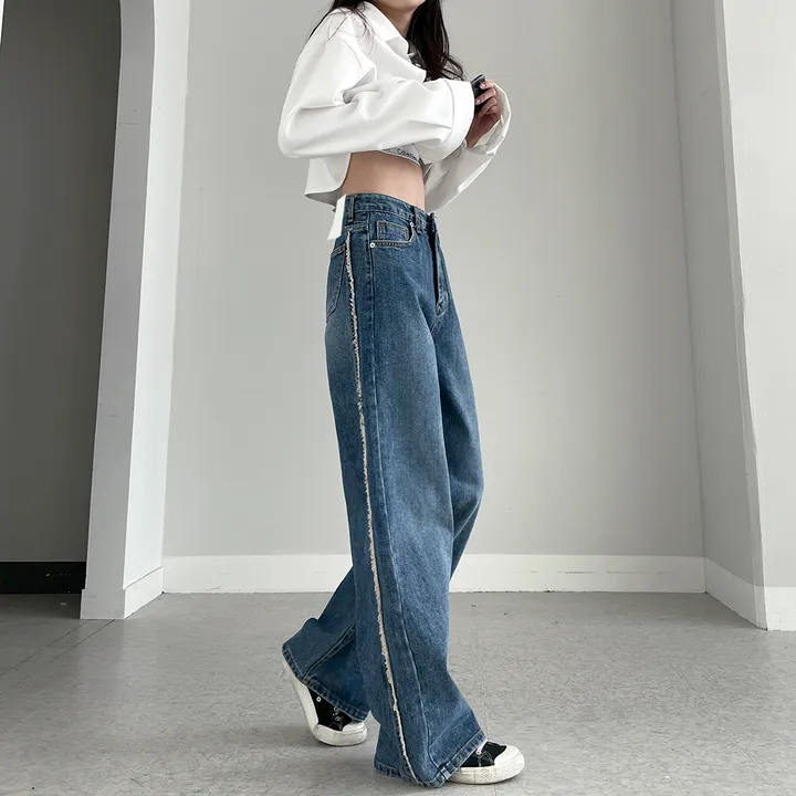 [~3XL] 테슬라 라인 와이드 데님 팬츠 상세 이미지 16
