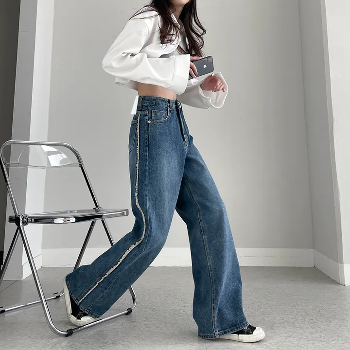 [~3XL] 테슬라 라인 와이드 데님 팬츠 상세 이미지 22