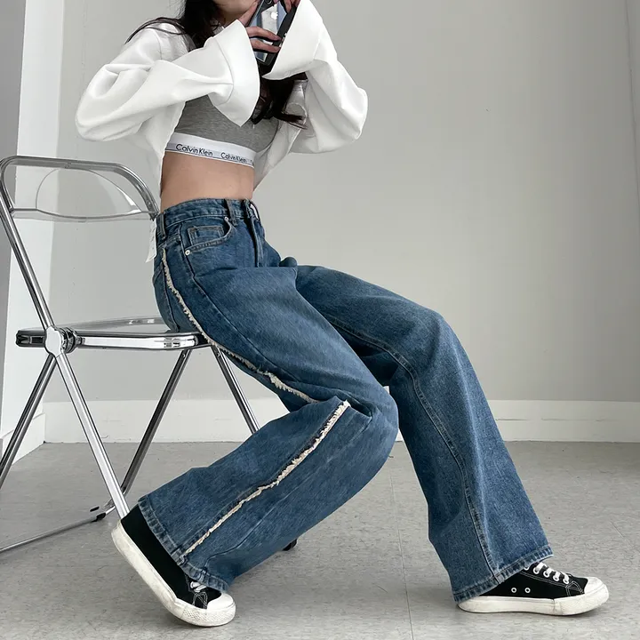 [~3XL] 테슬라 라인 와이드 데님 팬츠 상세 이미지 23
