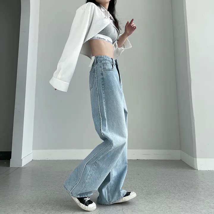 [~3XL] 테슬라 라인 와이드 데님 팬츠 상세 이미지 36
