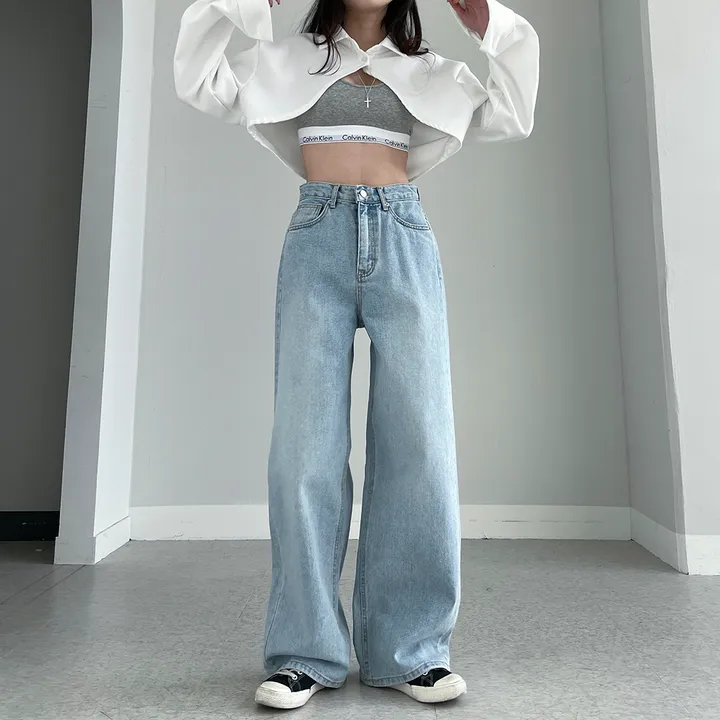 [~3XL] 테슬라 라인 와이드 데님 팬츠 상세 이미지 29