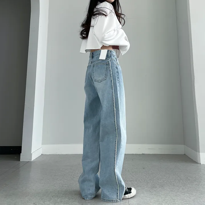 [~3XL] 테슬라 라인 와이드 데님 팬츠 상세 이미지 31