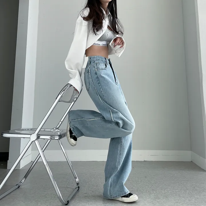 [~3XL] 테슬라 라인 와이드 데님 팬츠 상세 이미지 50