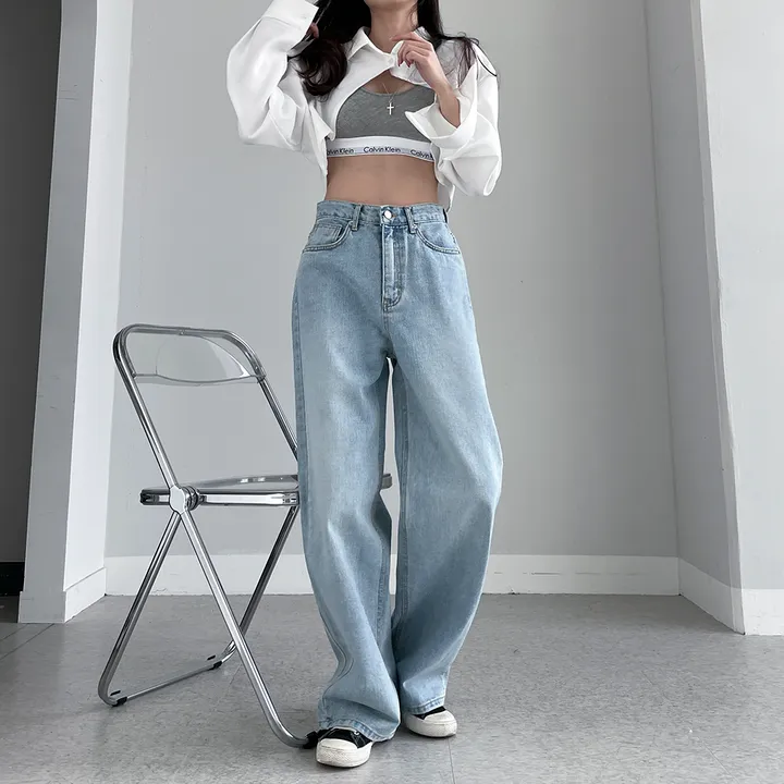 [~3XL] 테슬라 라인 와이드 데님 팬츠 상세 이미지 52