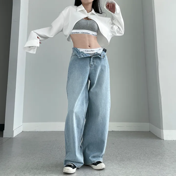 [~3XL] 테슬라 라인 와이드 데님 팬츠 상세 이미지 53