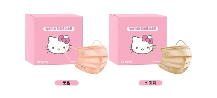 (당일출고) 헬로키티 정품 MB필터 중형마스크 덴탈마스크 / 사은품 상세 이미지 1