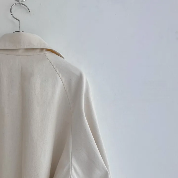[분위기갑🌼여리핏] 벨트set 루즈핏 롱 트렌치 코트 싱글 카라 바바리 간절기 아우터 바바리 자켓 아이보리 라이트베이지 블랙 봄 간절기 꽃놀이룩 상세 이미지 97