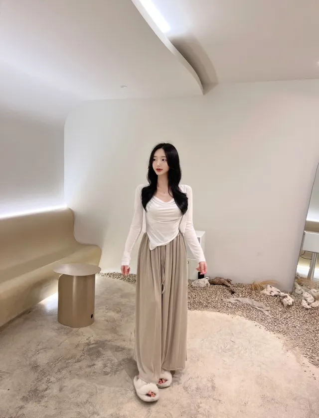 *당일발송*동일상품최저가*무조건 강추! [세트가격/핏보장] 드레이프 언발 셔링 나시 가디건 이너 탑 세트 4colors 상세 이미지 17