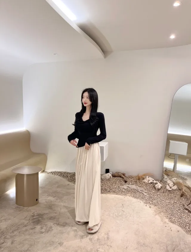 *당일발송*동일상품최저가*무조건 강추! [세트가격/핏보장] 드레이프 언발 셔링 나시 가디건 이너 탑 세트 4colors 상세 이미지 22