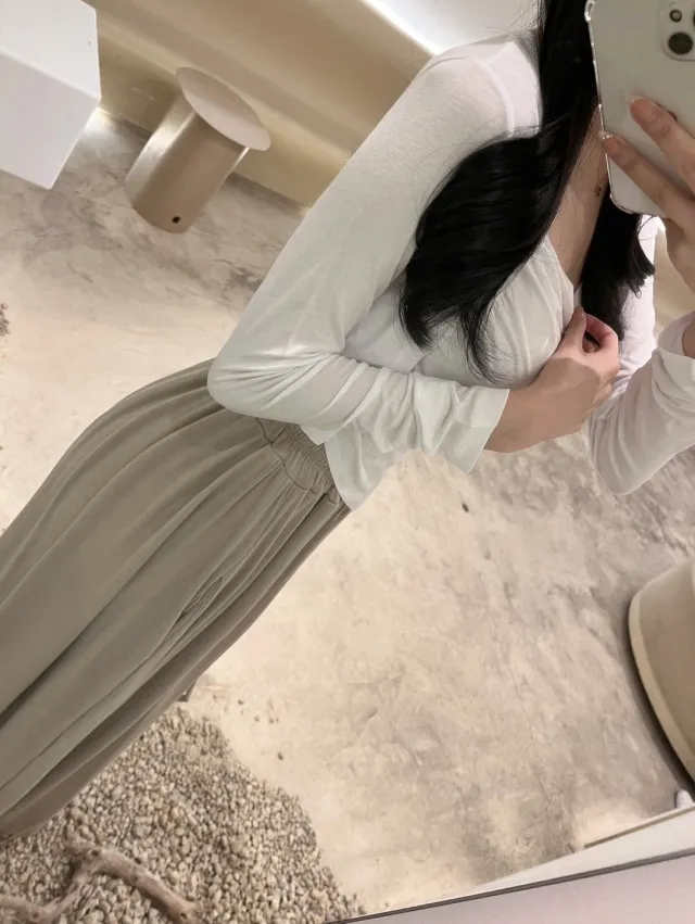 *당일발송*동일상품최저가*무조건 강추! [세트가격/핏보장] 드레이프 언발 셔링 나시 가디건 이너 탑 세트 4colors 상세 이미지 18