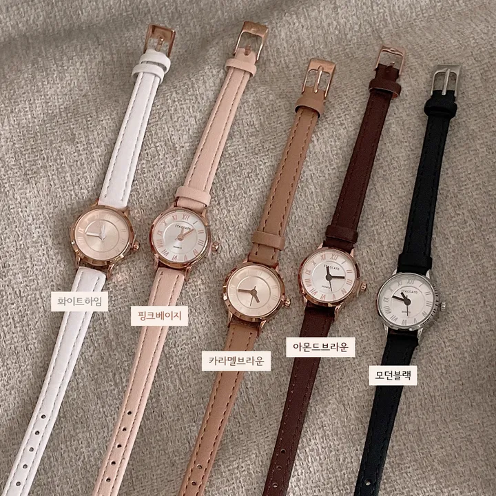 데일리 소가죽 손목시계 (5 colors) *Modern times 상세 이미지 1