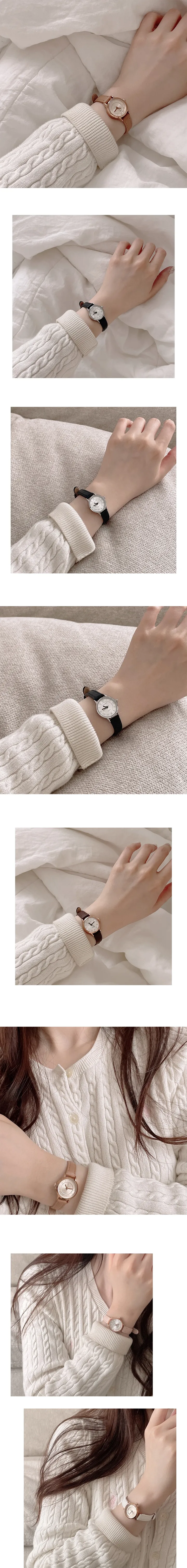 데일리 소가죽 손목시계 (5 colors) *Modern times 상세 이미지 3