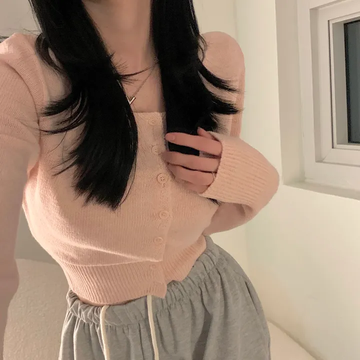 cashmere 3% 헤븐 스퀘어넥 가디건 cd - 7 color 상세 이미지 24