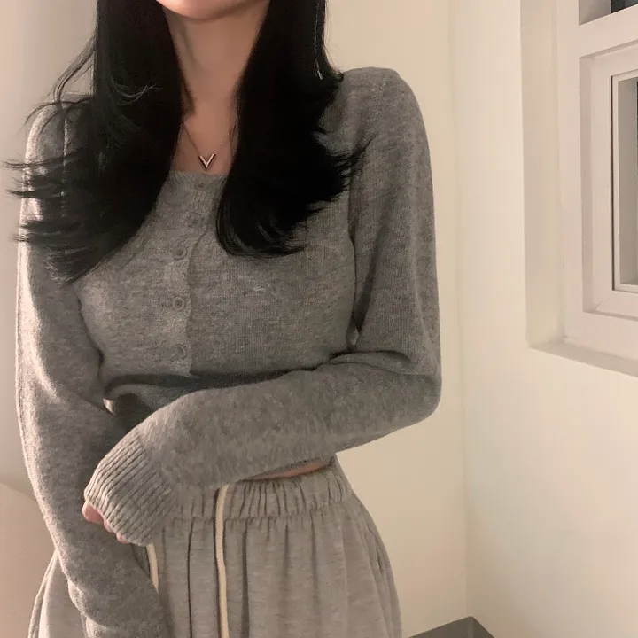 cashmere 3% 헤븐 스퀘어넥 가디건 cd - 7 color 상세 이미지 27