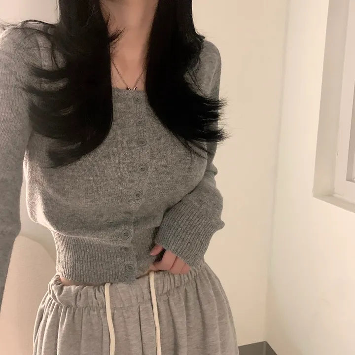 cashmere 3% 헤븐 스퀘어넥 가디건 cd - 7 color 상세 이미지 28