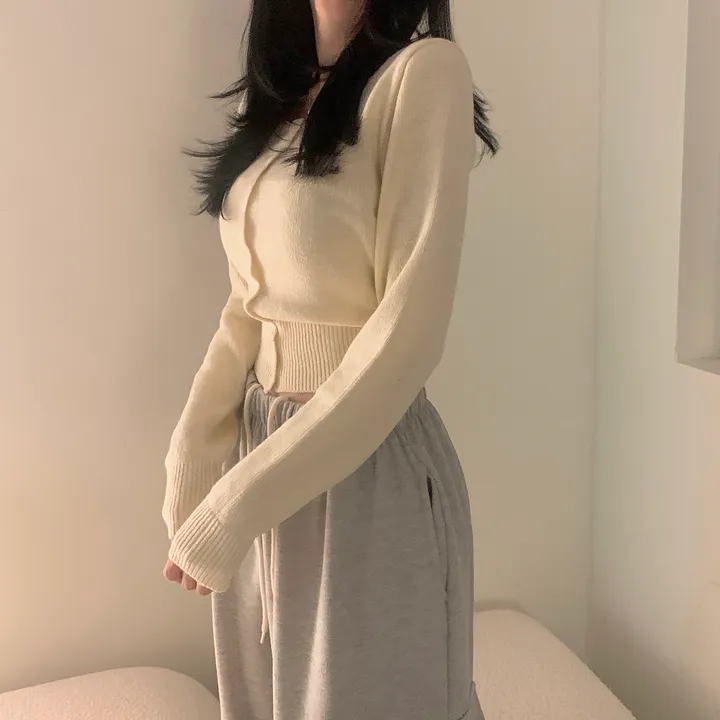 cashmere 3% 헤븐 스퀘어넥 가디건 cd - 7 color 상세 이미지 30