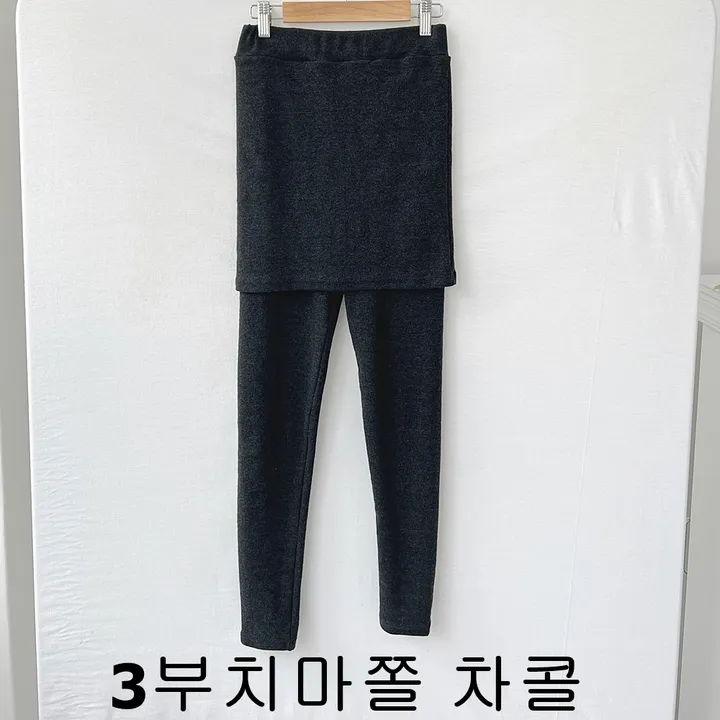 봄 가을 기본 치마레깅스 H라인 밴딩 스판 면 3부 치마 쫄 레깅스 미니 숏 치렝스 여성운동복 상세 이미지 21