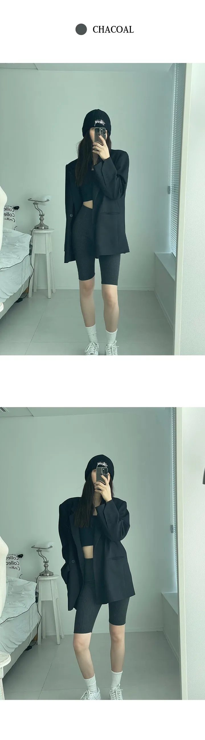 골지 바이커쇼츠 5부레깅스 (3colors) 상세 이미지 4