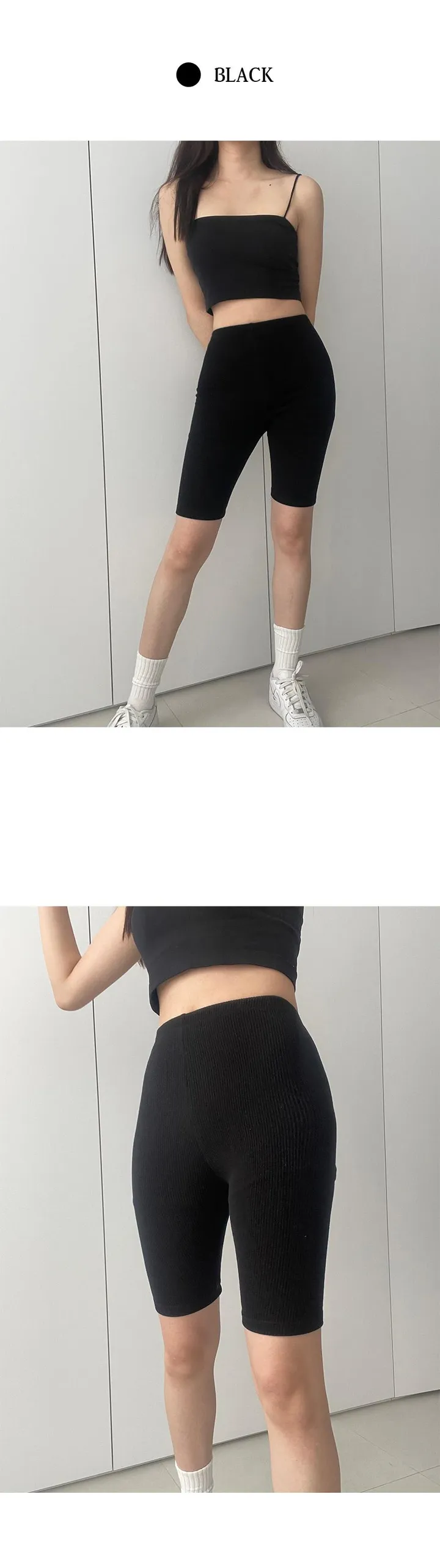 골지 바이커쇼츠 5부레깅스 (3colors) 상세 이미지 5
