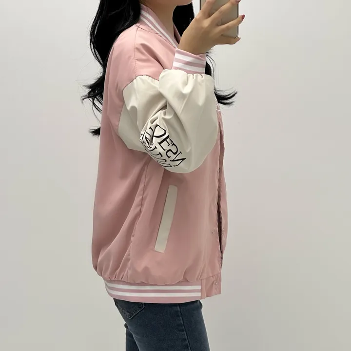 [컬러추가!/가성비짱] y2k 잭킷 뉴진스 바시티 야구점퍼 가을 바람막이 바시티자켓 간절기점퍼 상세 이미지 13