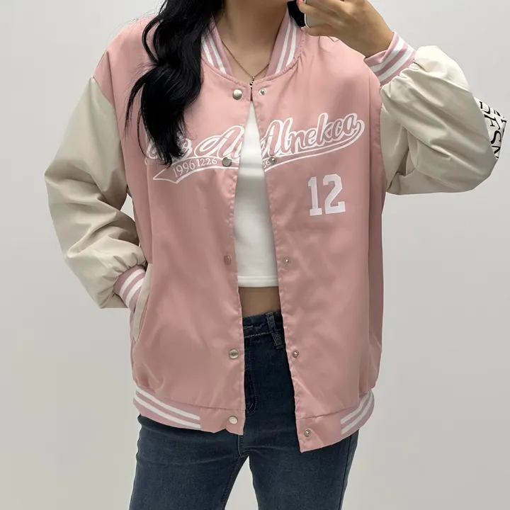 [컬러추가!/가성비짱] y2k 잭킷 뉴진스 바시티 야구점퍼 가을 바람막이 바시티자켓 간절기점퍼 상세 이미지 14