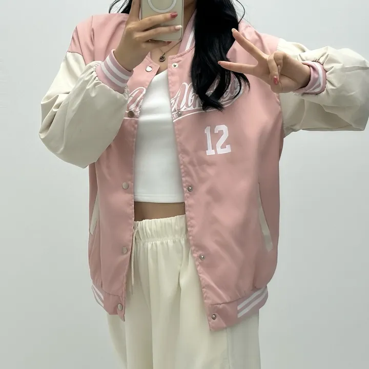 [컬러추가!/가성비짱] y2k 잭킷 뉴진스 바시티 야구점퍼 가을 바람막이 바시티자켓 간절기점퍼 상세 이미지 19
