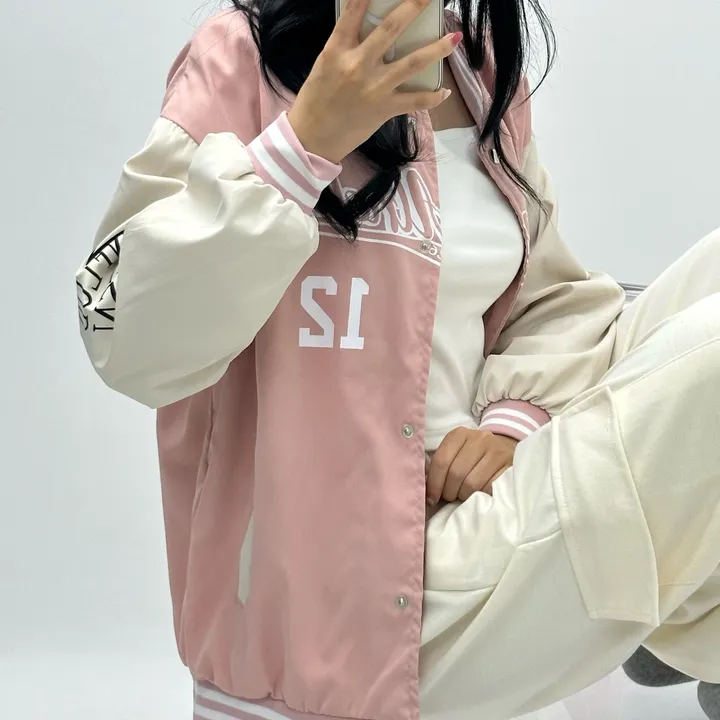 [컬러추가!/가성비짱] y2k 잭킷 뉴진스 바시티 야구점퍼 가을 바람막이 바시티자켓 간절기점퍼 상세 이미지 18