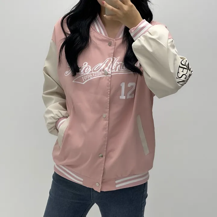 [컬러추가!/가성비짱] y2k 잭킷 뉴진스 바시티 야구점퍼 가을 바람막이 바시티자켓 간절기점퍼 상세 이미지 20