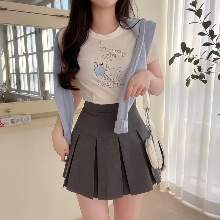 [ 핏보장/ 소장추천 ] 크루 하이틴 플리츠 테니스 미니스커트 상세 이미지 6