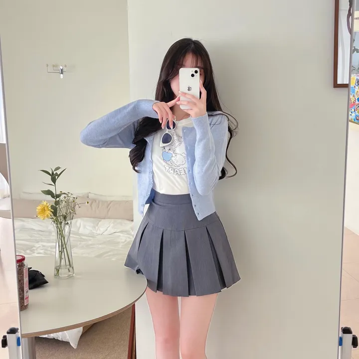 [ 핏보장/ 소장추천 ] 크루 하이틴 플리츠 테니스 미니스커트 상세 이미지 10