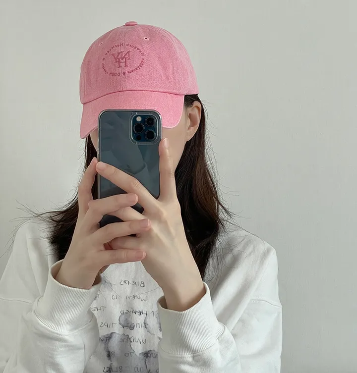 ✨당일출고✨ NYH 빈티지 컬러 피그먼트 헤리티지 워싱 레터링 자수 볼캡 소두핏 모자 (3color) 상세 이미지 7