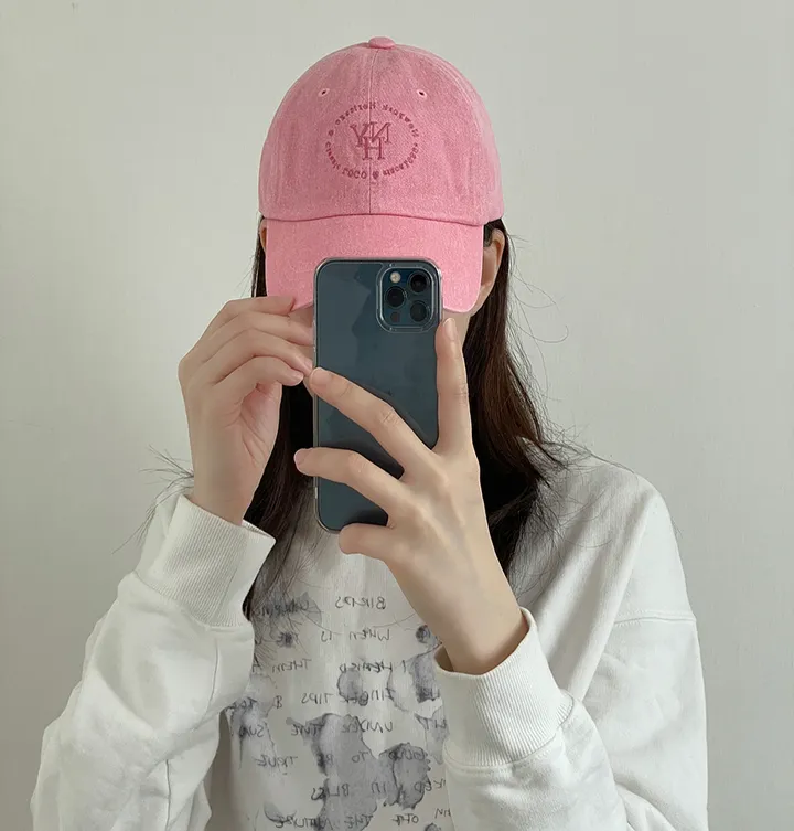 ✨당일출고✨ NYH 빈티지 컬러 피그먼트 헤리티지 워싱 레터링 자수 볼캡 소두핏 모자 (3color) 상세 이미지 8