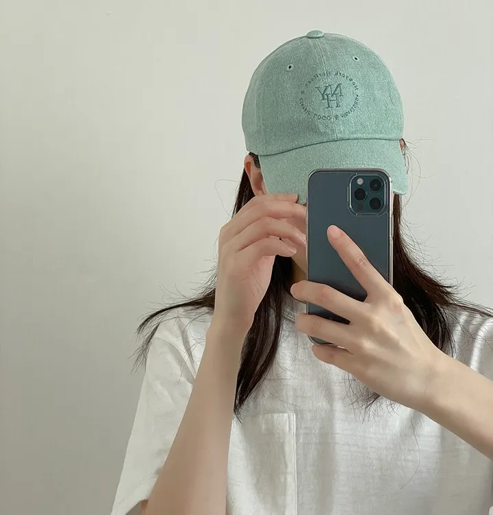 ✨당일출고✨ NYH 빈티지 컬러 피그먼트 헤리티지 워싱 레터링 자수 볼캡 소두핏 모자 (3color) 상세 이미지 14