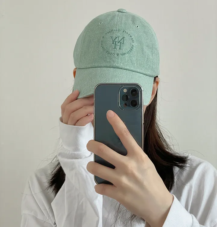 ✨당일출고✨ NYH 빈티지 컬러 피그먼트 헤리티지 워싱 레터링 자수 볼캡 소두핏 모자 (3color) 상세 이미지 13