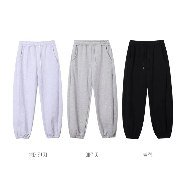 🚀기모선택/부분당일발송🚀 사이드턱 와이드 조거 팬츠 / 유니섹스 남녀공용 기모 겨울 원턱 오버핏 와이드 벌룬 바지 유니크 조거팬츠 오버핏조거팬츠 벌룬팬츠 기모바지 기모조거팬츠 상세 이미지 2